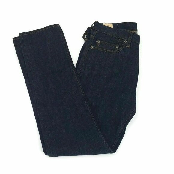 J.CREW Denim - J.Crew Mens Straight Leg Jeans Blue Pockets Dark Wash Denim Button Fly 29 X 32
